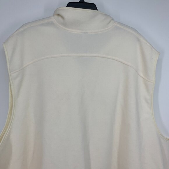 Old Navy Vest Fleece Full Zip Front Sleeveless Ivory SOFT NWT - Picture 9 of 11